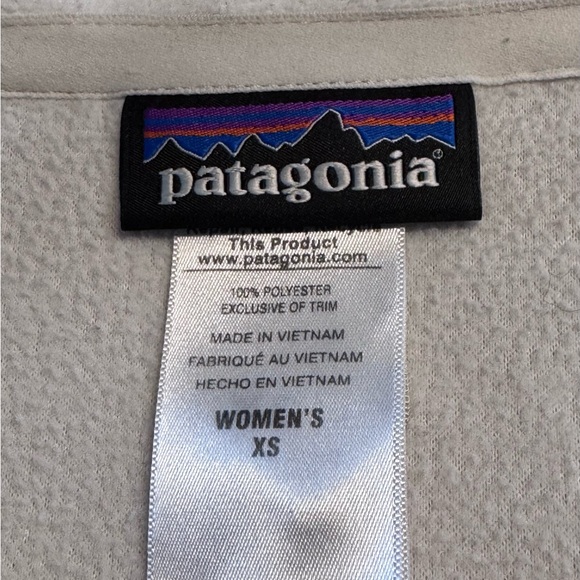 Patagonia Women’s Fleece White Lightweight Layer Women’s XS - Picture 4 of 4